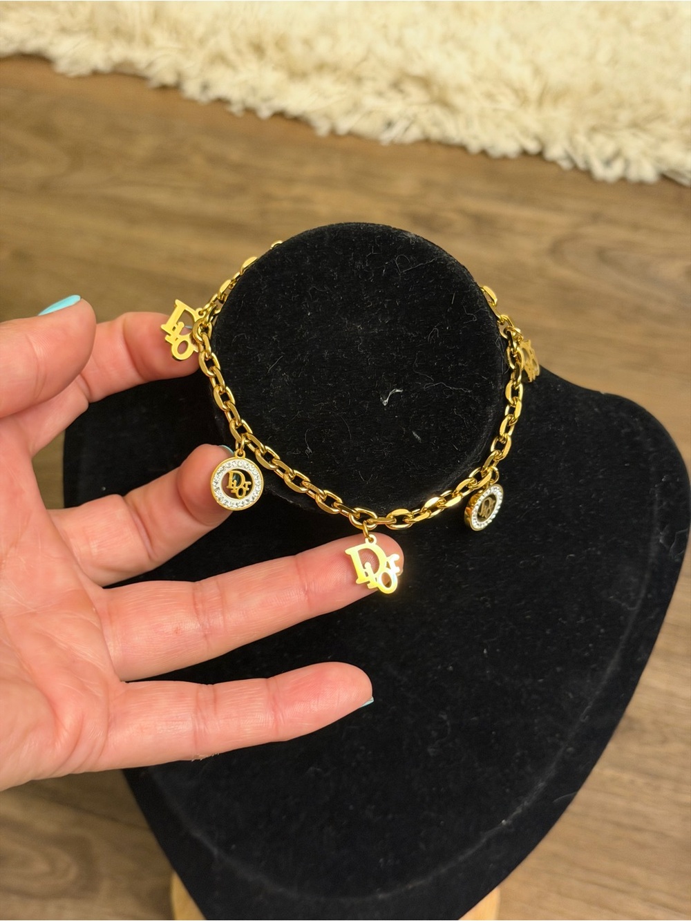 Dior Charm Bracelet Upcycled charms